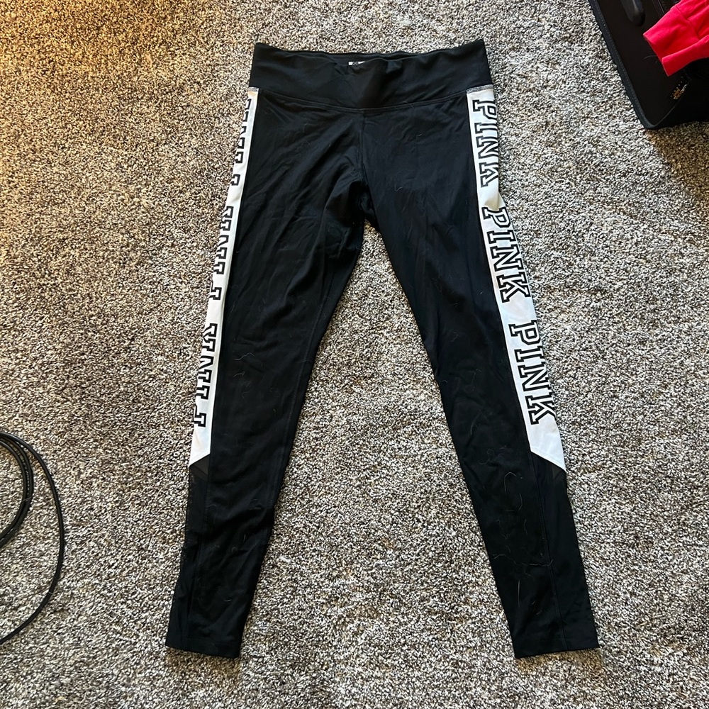 Victoria’s Secret pink black leggings
